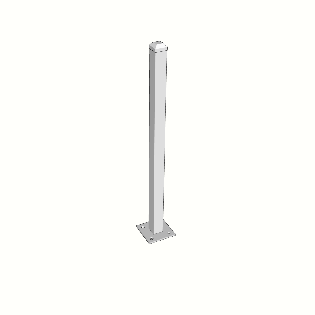 Powder Coating Hollow Square Aluminium Profile 50X50 For Guardrail - View #9
