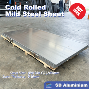 1250 x 2400 x 0.8mm Mild Steel Cold Rolled Sheet