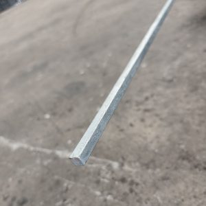10 x 10 mm Galvanized Solid Square 6M