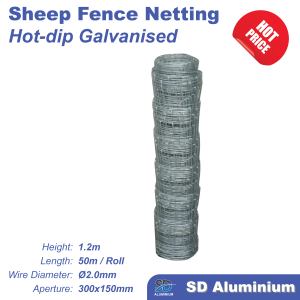 Sheep Fencing — Heavy Duty 50(W)m x 1.2(H)m