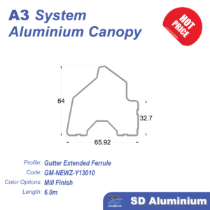 Gutter Extended Ferrule 6M