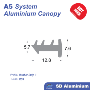 Rubber Strip 3 Per Meter
