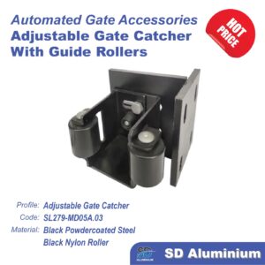 Sliding Gate Catcher with Guide Roller