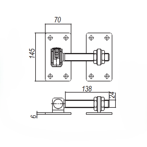 Swing Gate H Hinge - Image 2