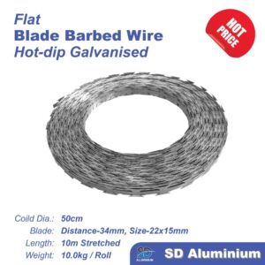 Flat Blade Barbed Fence Colid Dia 50cm / 10(W) M (Copy)