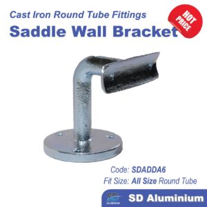 Cast Iron Key Clamp - Saddle Handrail Wall Bracket