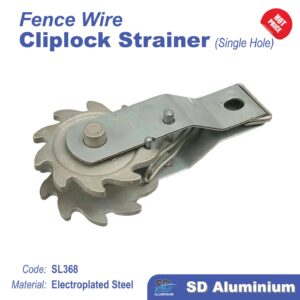 Fence Wire Clip lock Strainer Single Hole