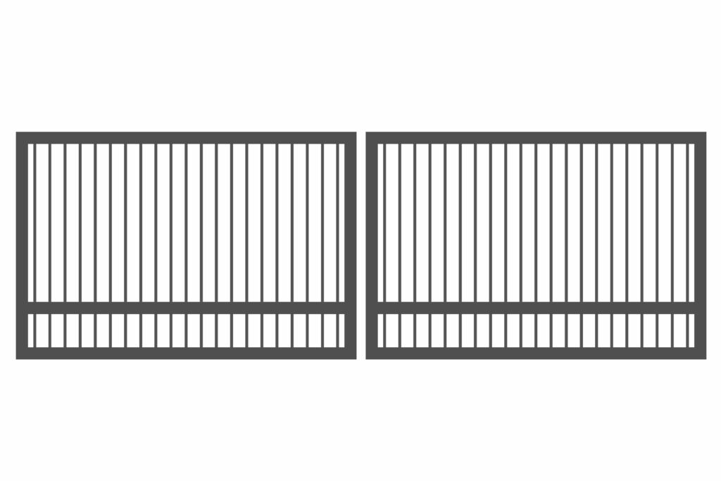 Aluminium Double Swing Gate GM-SDWL-22 - SD ALUMINIUM
