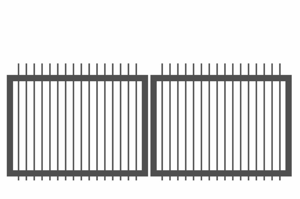 32 Inwire Gate Aluminium Double Swing Gate GM-SDWL-32 - SD ALUMINIUM