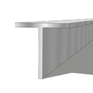 Aluminium 75 x 75 x 6mm T Bar 5.95M