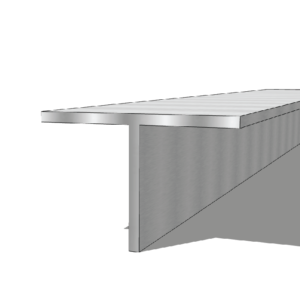 Aluminium 150 x 100 x 8mm T Bar 5.95M