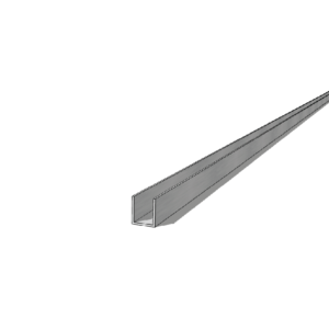 Aluminium 8 x 9.3 x 0.65mm U Channel 5.95M