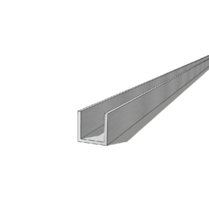 Aluminium 16 x 16 x 1.6mm U Channel 5.95M