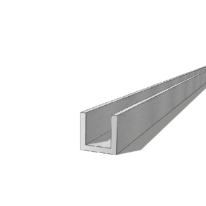 Aluminium 20 x 20 x 3mm U Channel 5.95M