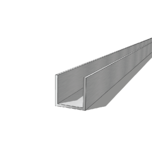 Aluminium 25 x 25 x 1.9mm U Channel 5.95M
