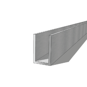 Aluminium 25 x 40 x 3mm U Channel 5.95M