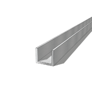 Aluminium 30 x 25 x 3mm U Channel 5.95M