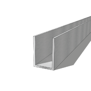 Aluminium 35 x 50 x 3mm U Channel 5.95M