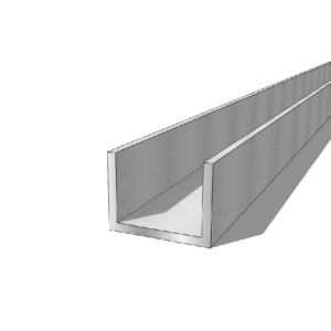 Aluminium 60 x 45 x 5mm U Channel 5.95M