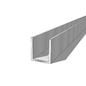 Aluminium 44 x 50 x 4mm U Channel 5.95M