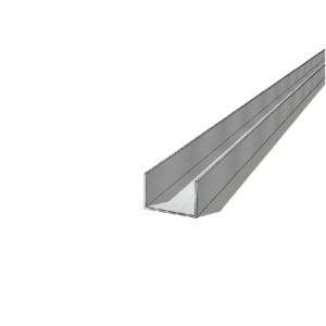 Aluminium 30 x 20 x 1mm U Channel 5.95M Anodized Black