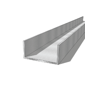 Aluminium 80 x 40 x 3mm U Channel 5.95M